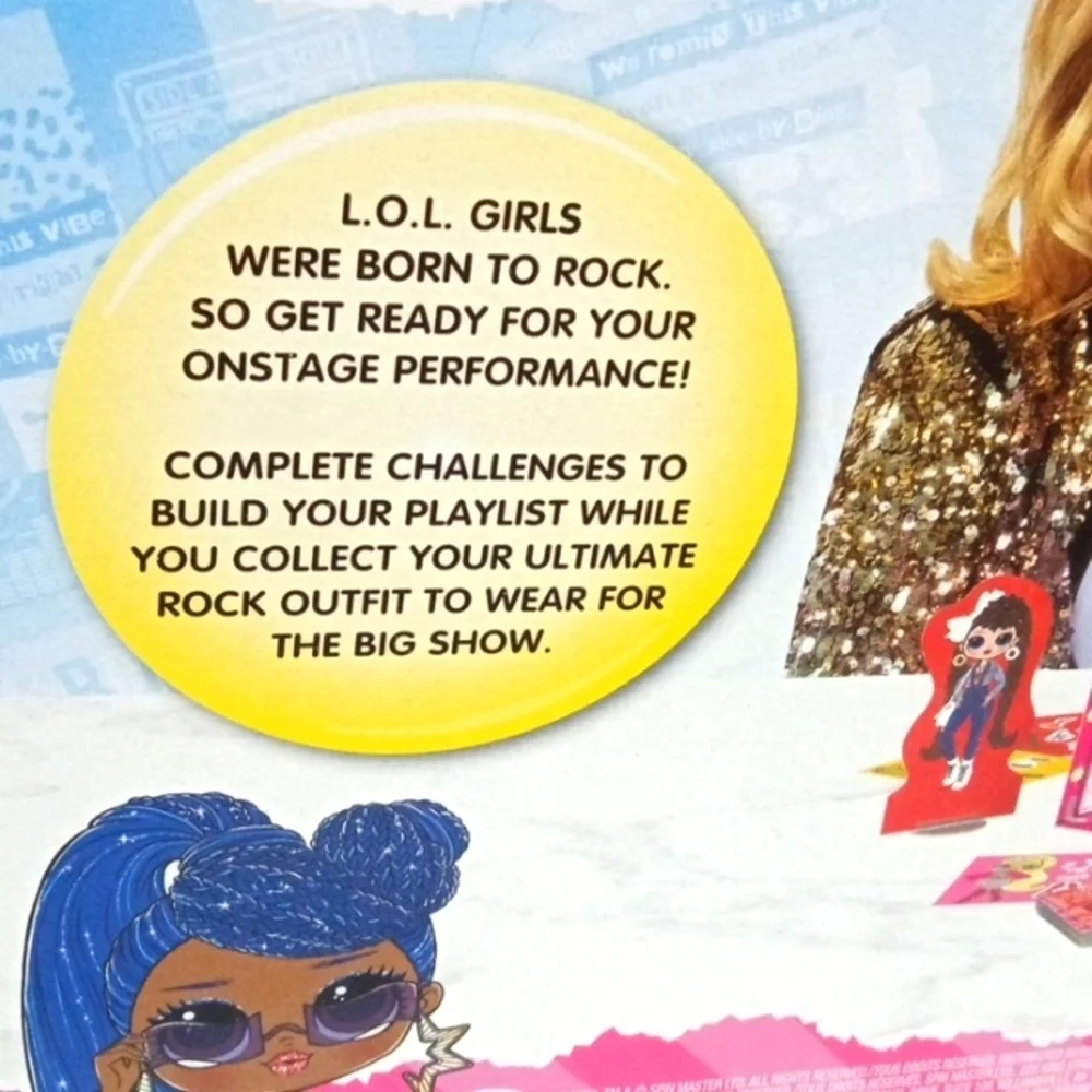 L.O.L. GIRLS OMG REMIX DRESS UP BOARD GAME AGES 6+ NWT